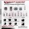 Service Caster 2'' Floor Safe Black Hooded Twin Wheel Caster 3/8 Threaded Stem, 5PK SCC-TS02S50D-NYU-FB-381634-5 - alternate 3